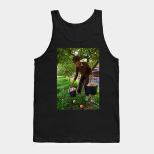 Senior farmer picking apples Tank Top